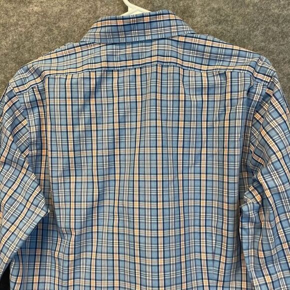 BROOKS BROTHERS Milano Fit Non-Iron 100% Supima Cotton Plaid Shirt Men’s Medium - Picture 9 of 11